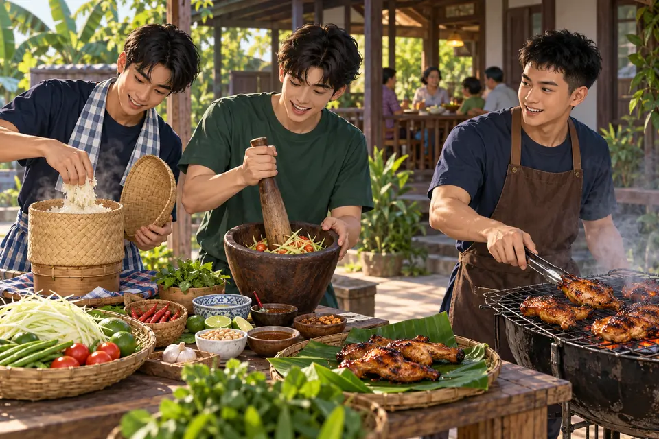 Lesson 6: Food We Enjoy — ภาพประกอบบทเรียน 6: อาหารที่เรารัก