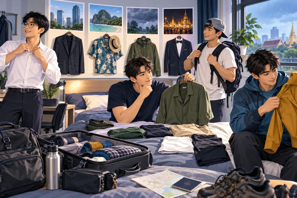 Lesson 44: Clothing and Getting Dressed — ภาพประกอบบทเรียน 44: เสื้อผ้าและการแต่งตัว