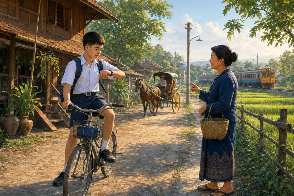 Lesson 49: Transportation Around Thailand — ภาพประกอบบทเรียน 49: การเดินทางด้วยพาหนะในประเทศไทย